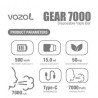 Vozol Gear 7000 Disposable Peach Mango Smoothie